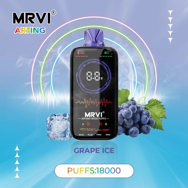 Mrvi Arting 18000 Puffs - Dual Mesh Coil, 4 Heating Modes, 26ml E-Liquid Capacity - Image 4