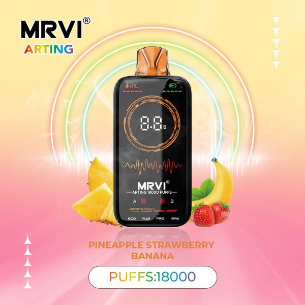 Mrvi Arting 18000 Puffs - Dual Mesh Coil, 4 Heating Modes, 26ml E-Liquid Capacity - Image 5