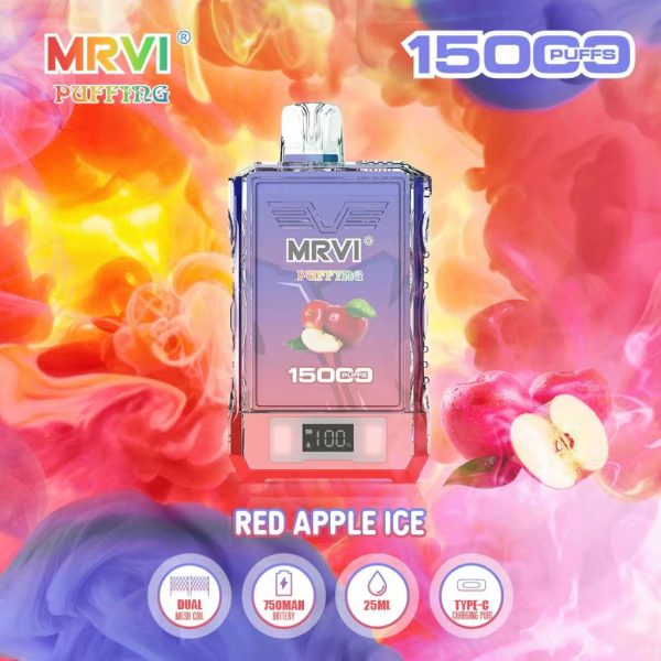 Mrvi Puffing 15000 - 15000 Puffs, 750mAh Battery, 25ml E-Liquid, DUAL Mesh Coil, Type-C Charging - Image 5