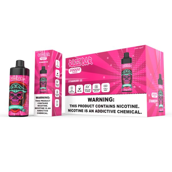 Razz Bar 10000 Disposable Vape - 16 Flavors - 10000 Puffs - 20ml Capacity - Rechargeable - Mesh Coil - Type-c - Image 5