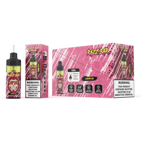 Razz Bar 12000 Puffs Disposable Vape with 16 Flavors - 22ml Capacity - Image 6