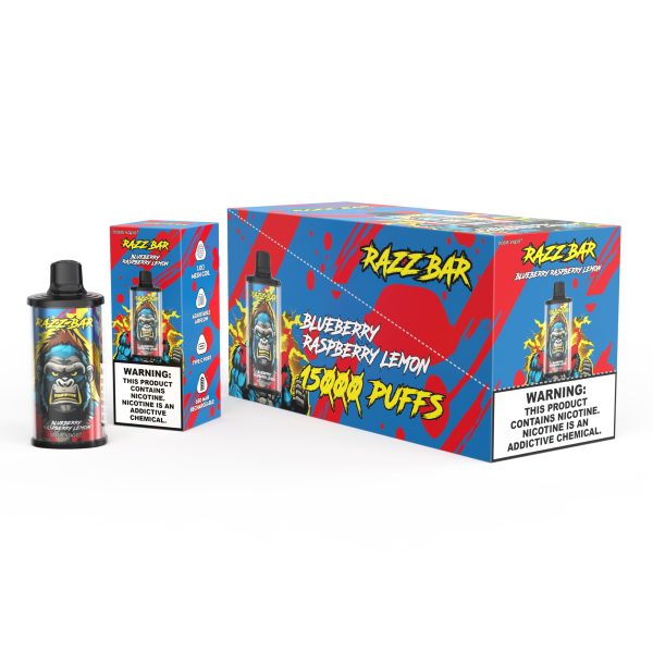 Razz Bar 15000 Puffs Disposable Vape - 12 Flavors, 28ml, 650mAh Rechargeable, Type-C - Image 4