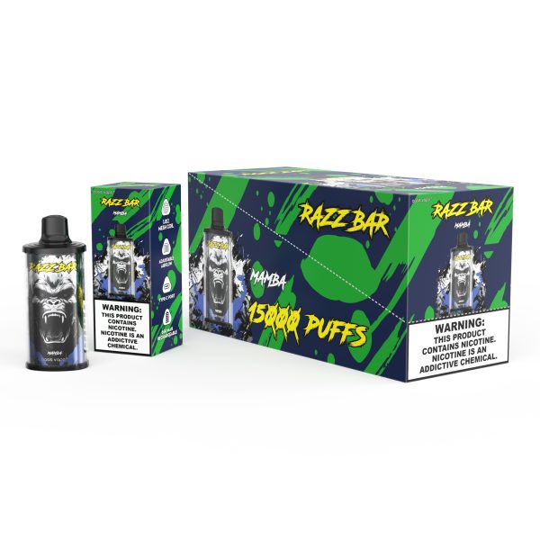 Razz Bar 15000 Puffs Disposable Vape - 12 Flavors, 28ml, 650mAh Rechargeable, Type-C - Image 5