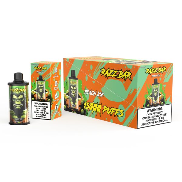Razz Bar 15000 Puffs Disposable Vape - 12 Flavors, 28ml, 650mAh Rechargeable, Type-C - Image 2