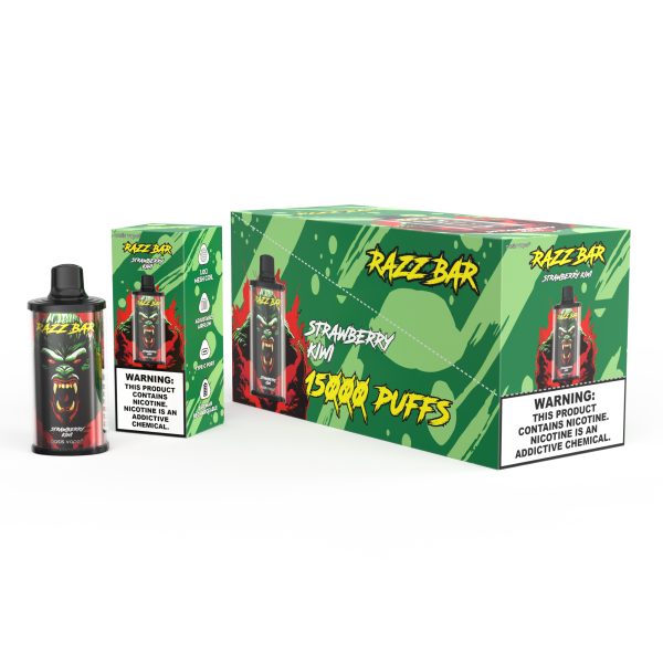 Razz Bar 15000 Puffs Disposable Vape - 12 Flavors, 28ml, 650mAh Rechargeable, Type-C - Image 6