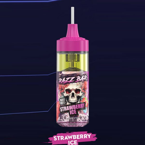 Razz Bar 16000 Puffs Disposable Vape - 12 Flavors, 2%/5% Nicotine, 30ml, Rechargeable - Image 4
