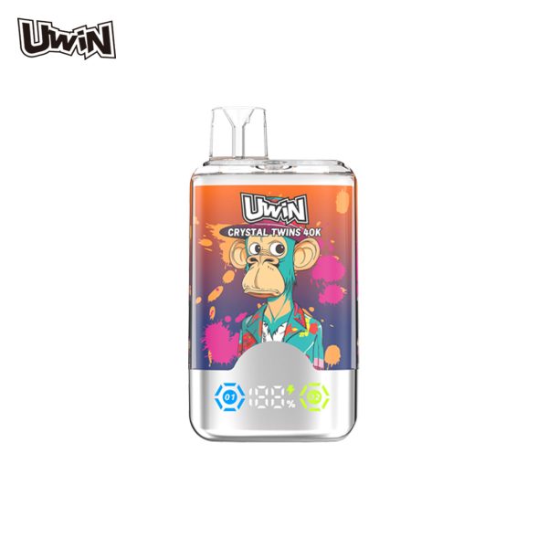 Uwin Crystal Twins 40000 - 40,000 Puffs E-Cigarette with 32ml Capacity and Dual Flavors - Image 2