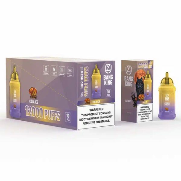 Uzy Bang King 12000 Puffs Disposable Vape - 23ml Pre-filled E-juice, Rechargeable 650mAh Battery - Multiple Flavors & Nicotine Levels - Image 3