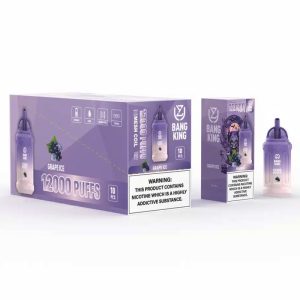 Uzy Bang King 12000 Puffs Disposable Vape - 23ml Pre-filled E-juice, Rechargeable 650mAh Battery - Multiple Flavors & Nicotine Levels