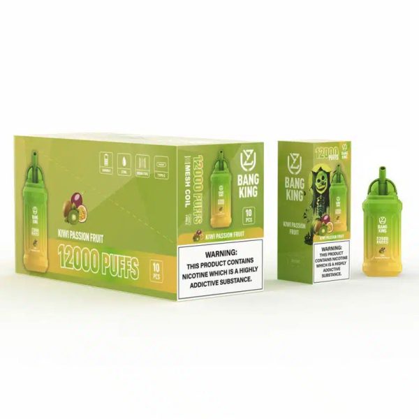 Uzy Bang King 12000 Puffs Disposable Vape - 23ml Pre-filled E-juice, Rechargeable 650mAh Battery - Multiple Flavors & Nicotine Levels - Image 4