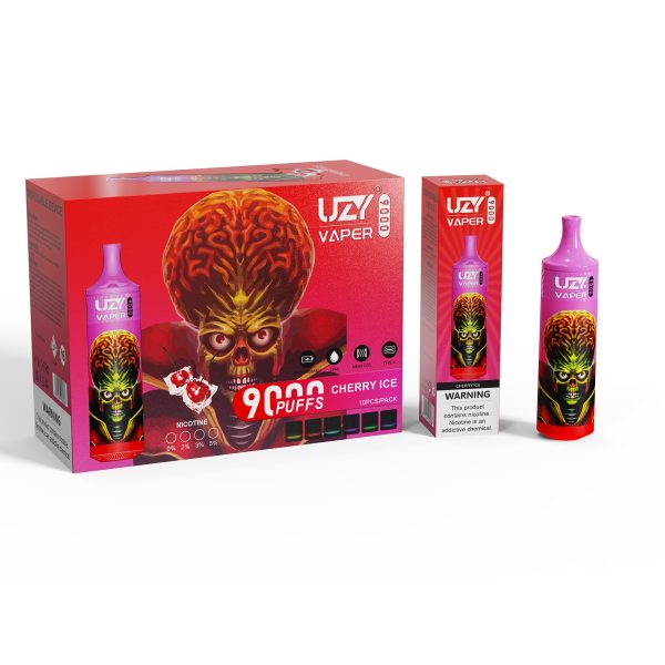 Uzy Vaper 9000 - 9000 Puffs, 850mAh Battery, 18ml Liquid Capacity, 15 Flavors, Type-C Rechargeable, RGB Lighting - Image 4