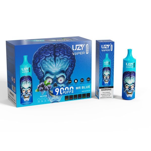 Uzy Vaper 9000 - 9000 Puffs, 850mAh Battery, 18ml Liquid Capacity, 15 Flavors, Type-C Rechargeable, RGB Lighting - Image 5