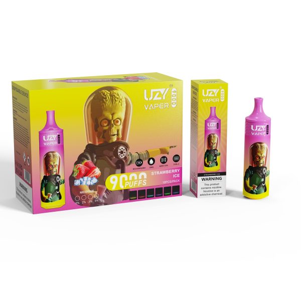 Uzy Vaper 9000 - 9000 Puffs, 850mAh Battery, 18ml Liquid Capacity, 15 Flavors, Type-C Rechargeable, RGB Lighting - Image 3