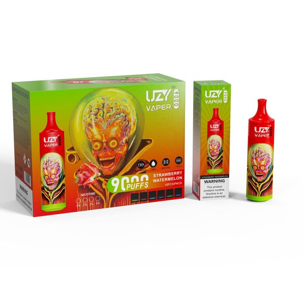 Uzy Vaper 9000 - 9000 Puffs, 850mAh Battery, 18ml Liquid Capacity, 15 Flavors, Type-C Rechargeable, RGB Lighting - Image 2