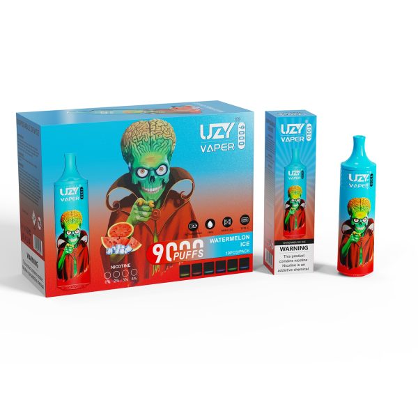 Uzy Vaper 9000 - 9000 Puffs, 850mAh Battery, 18ml Liquid Capacity, 15 Flavors, Type-C Rechargeable, RGB Lighting - Image 6