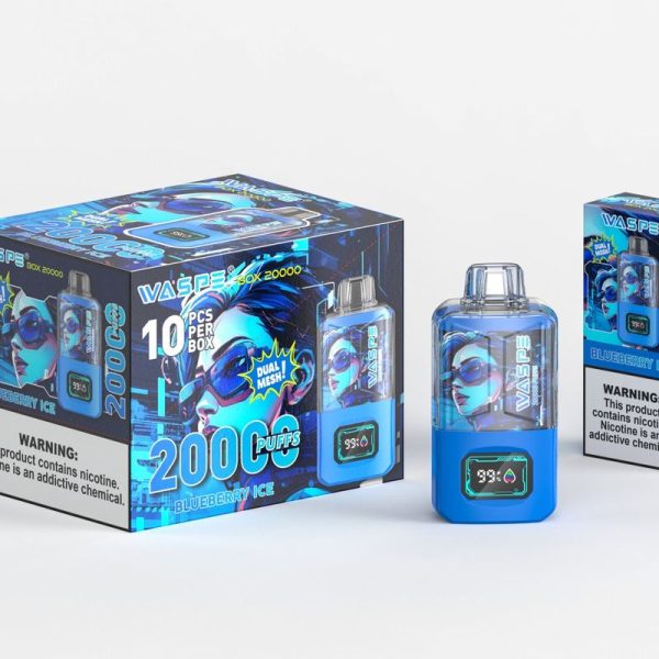 Waspe 20000 Puffs Dual Mesh Box - 20000 Puffs, 900mAh Battery, 24ml E-liquid, 12 Flavors - Image 5
