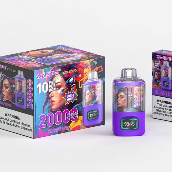 Waspe 20000 Puffs Dual Mesh Box - 20000 Puffs, 900mAh Battery, 24ml E-liquid, 12 Flavors - Image 3