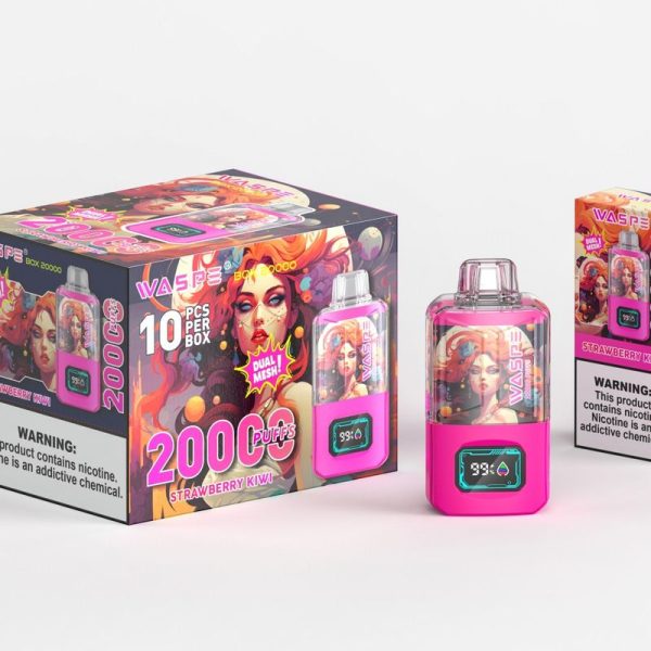 Waspe 20000 Puffs Dual Mesh Box - 20000 Puffs, 900mAh Battery, 24ml E-liquid, 12 Flavors - Image 4