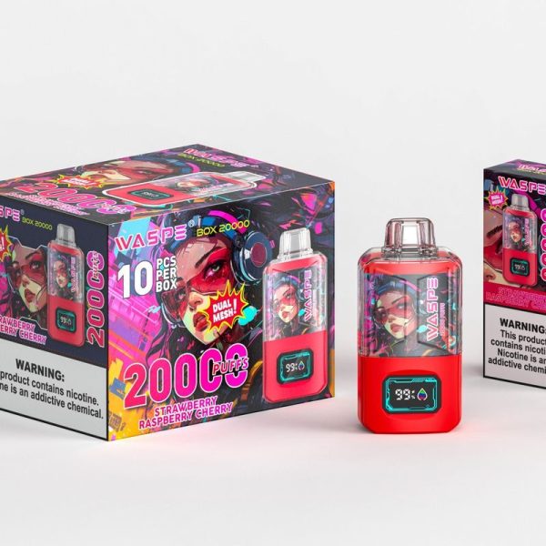 Waspe 20000 Puffs Dual Mesh Box - 20000 Puffs, 900mAh Battery, 24ml E-liquid, 12 Flavors - Image 6