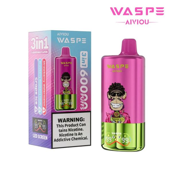 Waspe 60000: Triple Flavor Disposable Vape Device with 60000 Puffs, 54ml E-liquid, and LED Display - Wholesale Available - Image 6