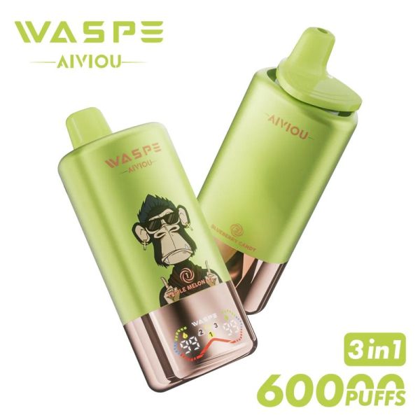 Waspe 60000: Triple Flavor Disposable Vape Device with 60000 Puffs, 54ml E-liquid, and LED Display - Wholesale Available - Image 4