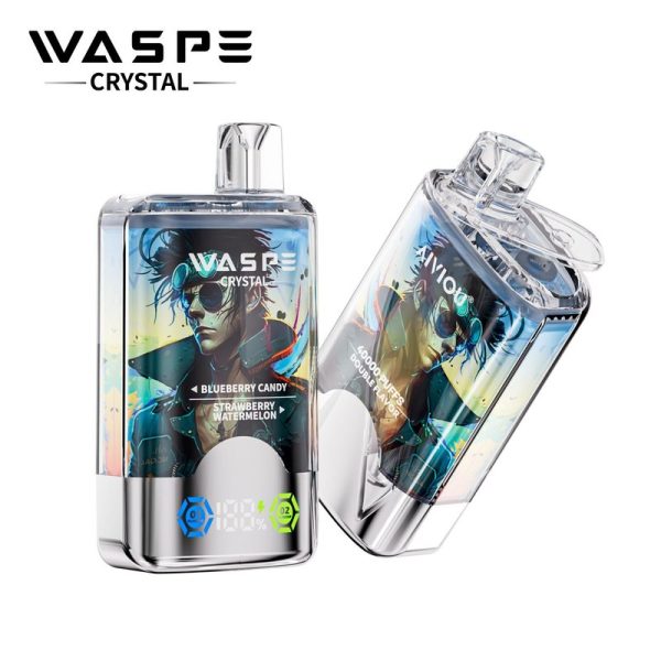 Waspe Crystal 40000 Puffs Disposable Vape - 12 Unique Flavors, Dual Flavor System, 32ml E-Liquid - Image 3