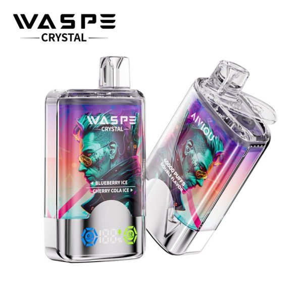 Waspe Crystal 40000 Puffs Disposable Vape - 12 Unique Flavors, Dual Flavor System, 32ml E-Liquid - Image 4