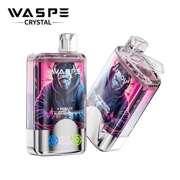Waspe Crystal 40000 Puffs Disposable Vape - 12 Unique Flavors, Dual Flavor System, 32ml E-Liquid