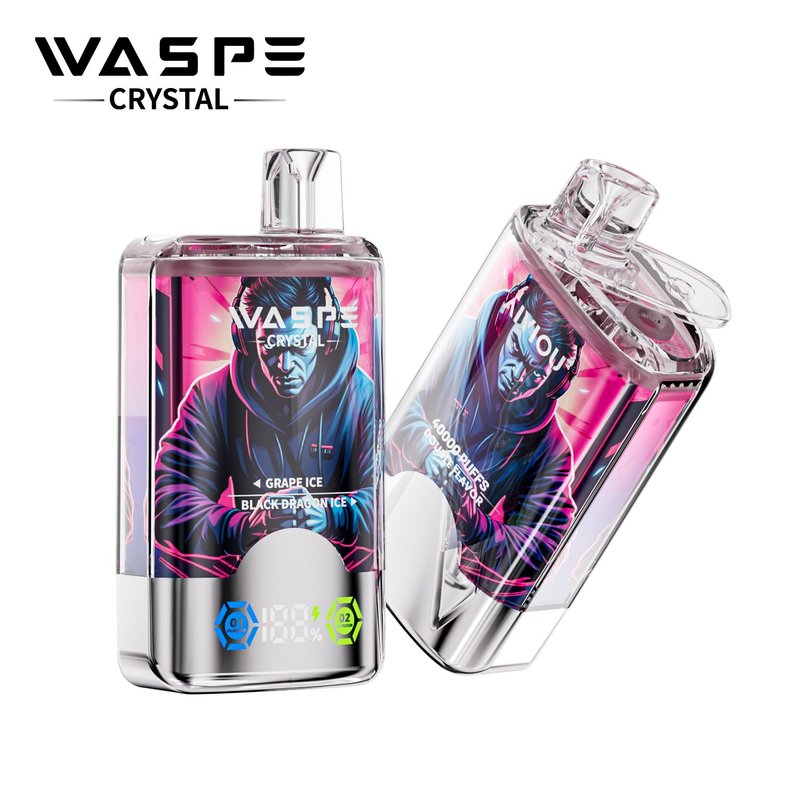 Waspe Crystal 40000 Puffs Disposable Vape - 12 Unique Flavors, Dual Flavor System, 32ml E-Liquid