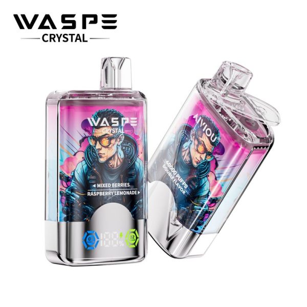 Waspe Crystal 40000 Puffs Disposable Vape - 12 Unique Flavors, Dual Flavor System, 32ml E-Liquid - Image 5