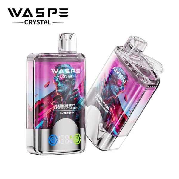 Waspe Crystal 40000 Puffs Disposable Vape - 12 Unique Flavors, Dual Flavor System, 32ml E-Liquid - Image 2