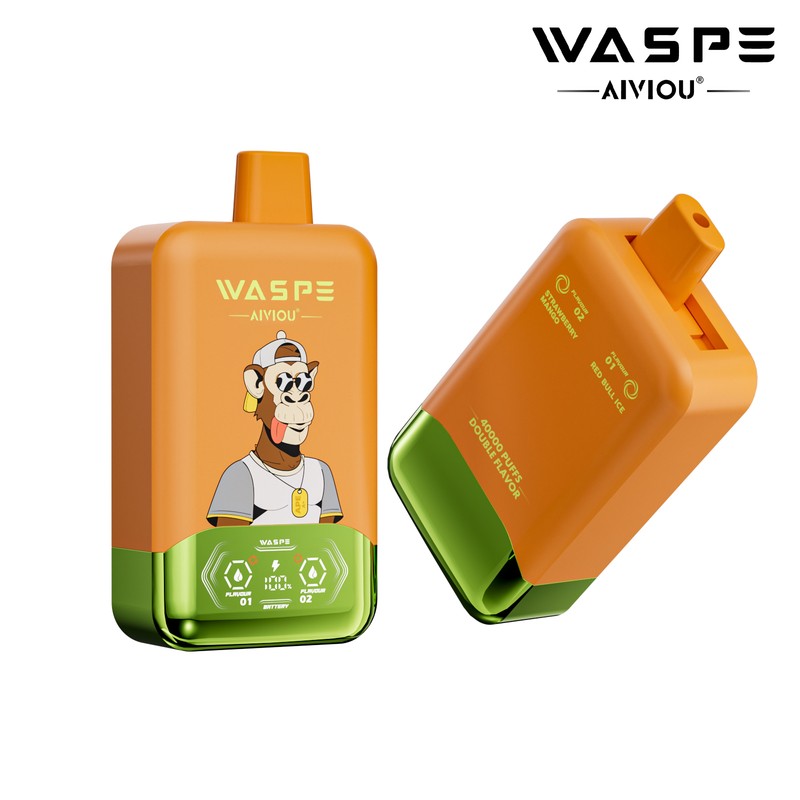 Waspe Double Flavor 40000 Disposable Vape - 40000 Puffs, Dual Flavors, LCD Display