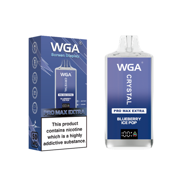 Wga Crystal Pro Max Eetra 15000 Disposable Vape - 15000 Puffs, 650mAh Battery, 25ml E-Liquid, 2% & 5% Nicotine