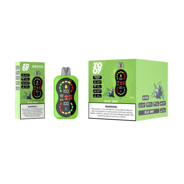 Zooy Blaze 25000 Disposable E-Cigarette - 25000 Puffs, Full-Screen Display, Adjustable Airflow, 10 Flavors - Image 3