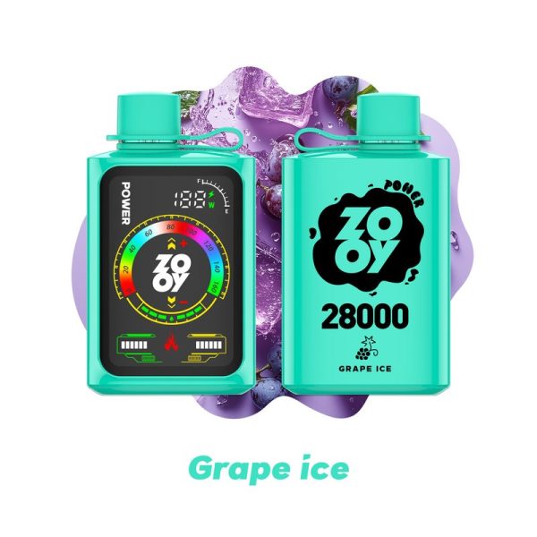 Zooy Power 28000 Disposable E-Cigarette - 28,000 Puffs, Adjustable Ice Control, 10 Flavors - Image 6