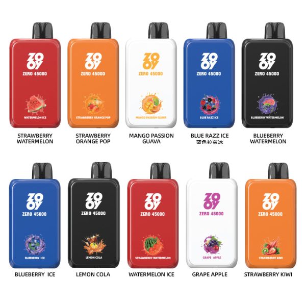 Zooy Zero 45000 Puffs Disposable E-Cigarette with Adjustable ICE-NIC Control - 10 Flavors - Image 6