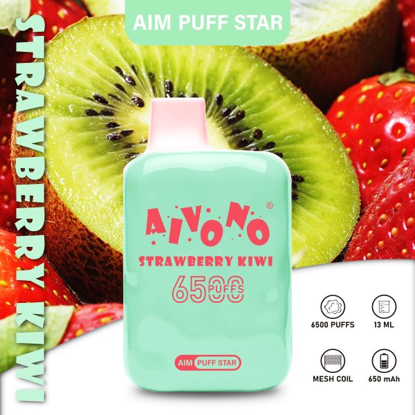 Aivono Aim Puffstar 6500 Disposable Vape | 6500 Puffs | 13ml E-Liquid | Rechargeable - Image 4