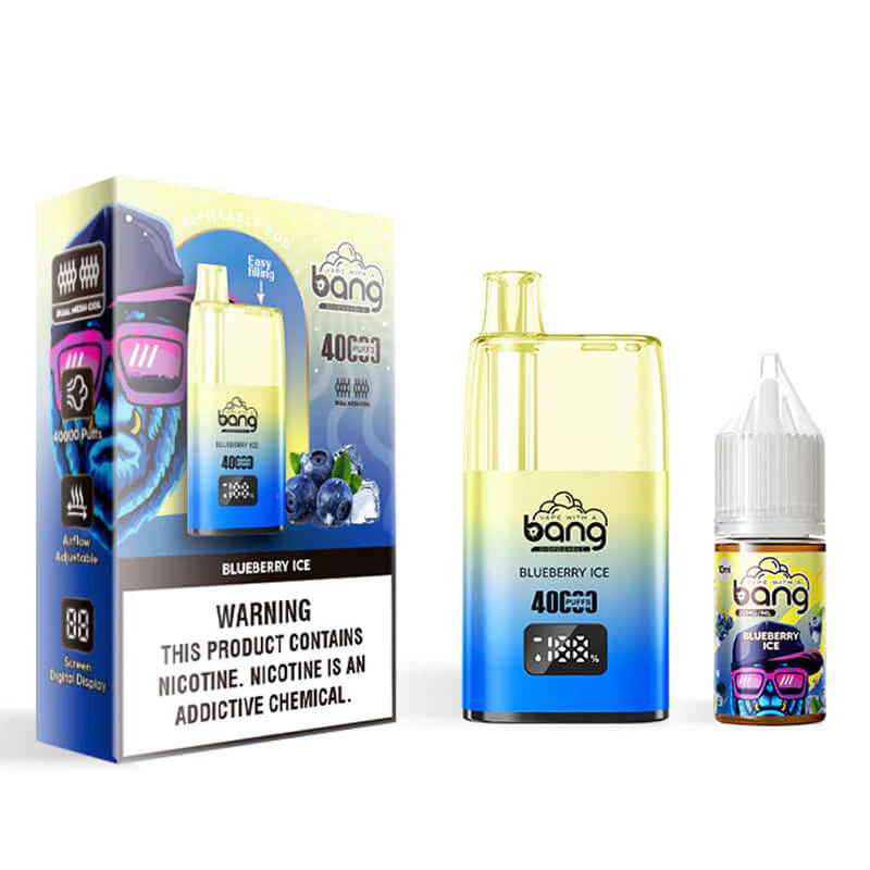 Bang 40000 Refillable E-Cigarette - 40,000 Puffs, 10ml E-liquid, 650mAh Battery, 2% Nicotine